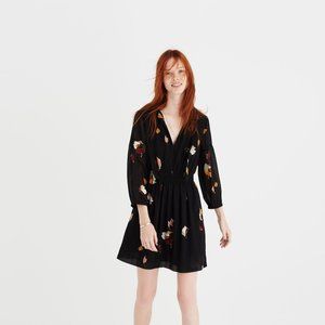 NWT madewell printed georgette mini dress 2